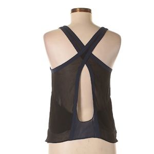 Silence + Noise open back black tank